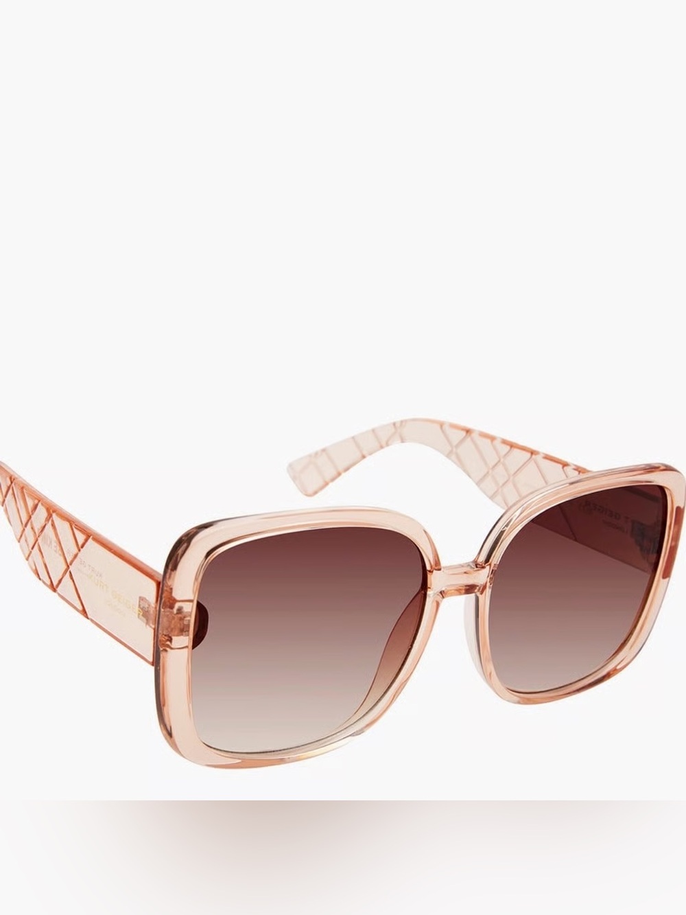Kurt Geiger Rose Gold Square Gradient Sunglasses - Picture 1 of 11